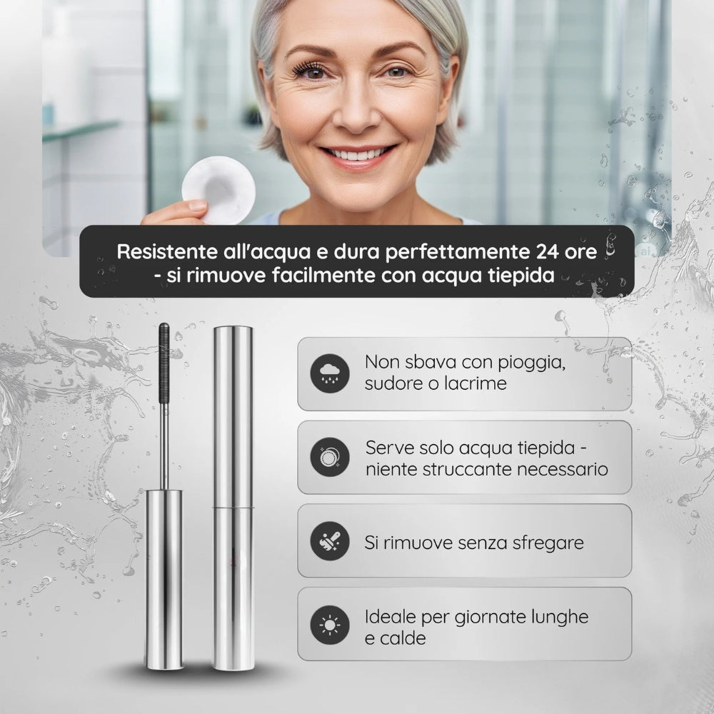 Mascara con Spazzola in Metallo